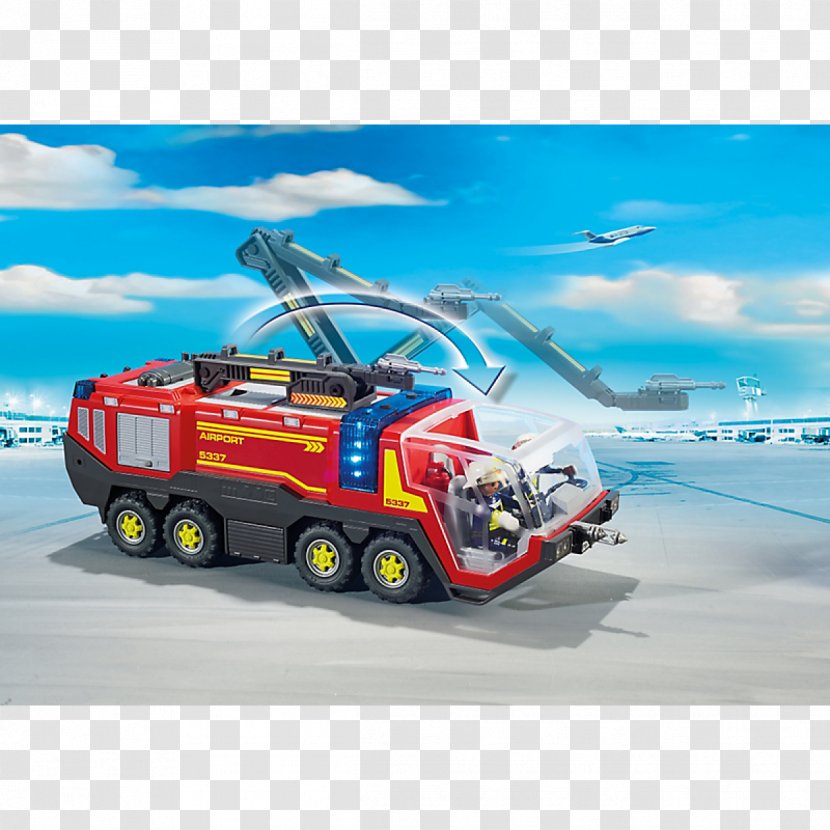 Playmobil Fire Engine Light Station Airport Transparent PNG