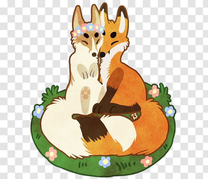 Red Fox Vertebrate Mammal Dog Canidae - Carnivoran - Meadow Flowers Transparent PNG