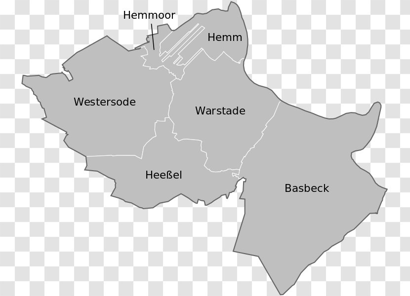Map Districts Of Germany Village Wikipedia Hemmoor Transparent PNG