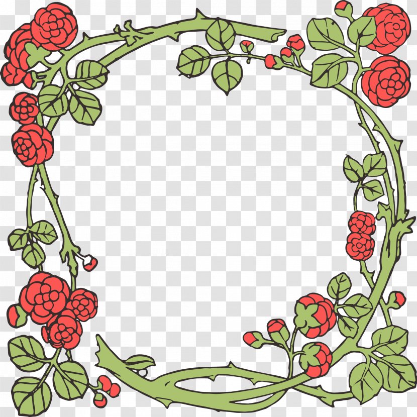 Rose Flower Picture Frames Clip Art - Royaltyfree - Nifty Cliparts Transparent PNG