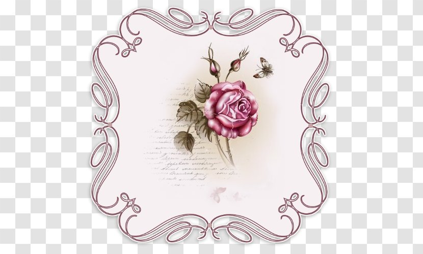 Picture Frames Clip Art - Love - Lace Rose Transparent PNG