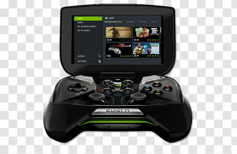 Nvidia Shield Video Game Consoles Handheld Console - Controller Transparent PNG