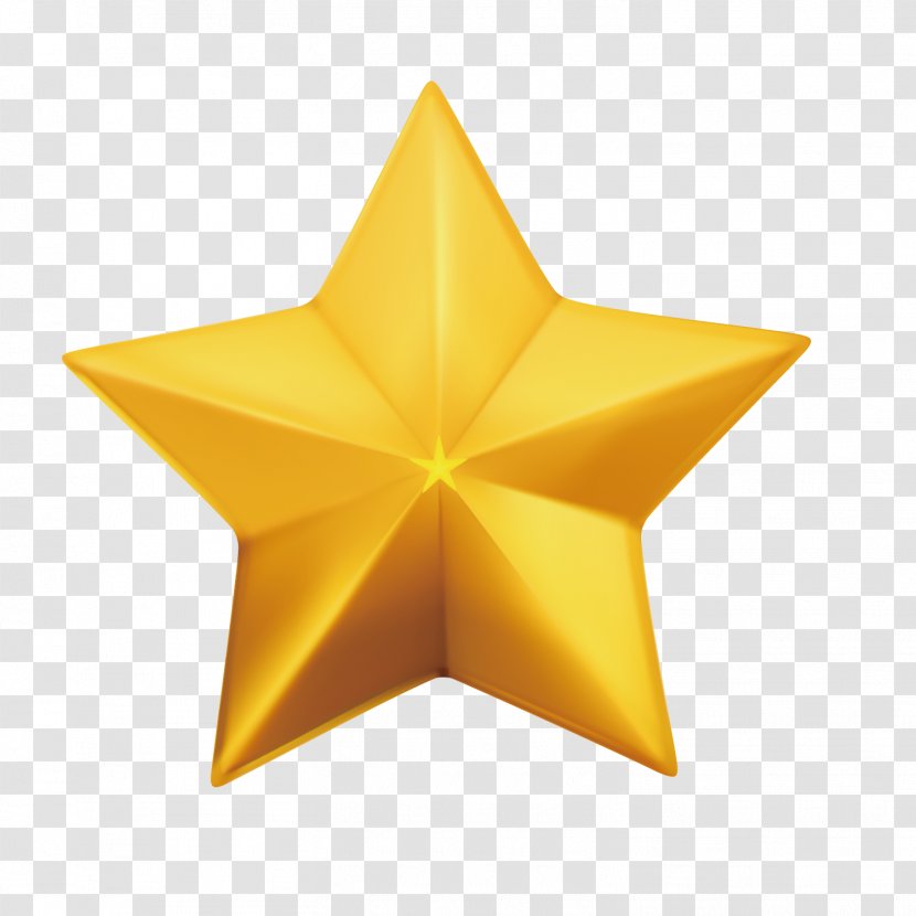 Star Vector Balls Free Icon - Shutterstock - Gold Five-pointed Transparent PNG