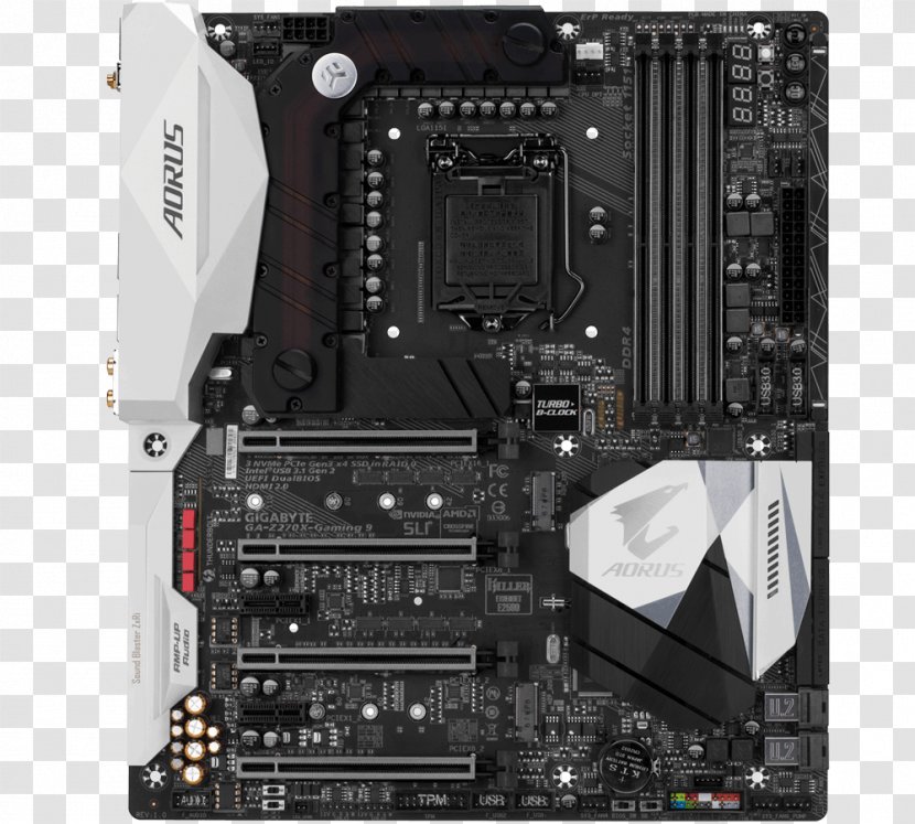 Intel Motherboard LGA 1151 Gigabyte Technology ATX - Computer Component - Power Socket Transparent PNG