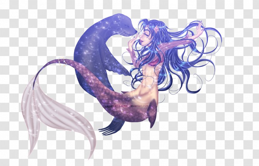 Mermaid Legendary Creature Art Fairy - Watercolor - Tail Transparent PNG