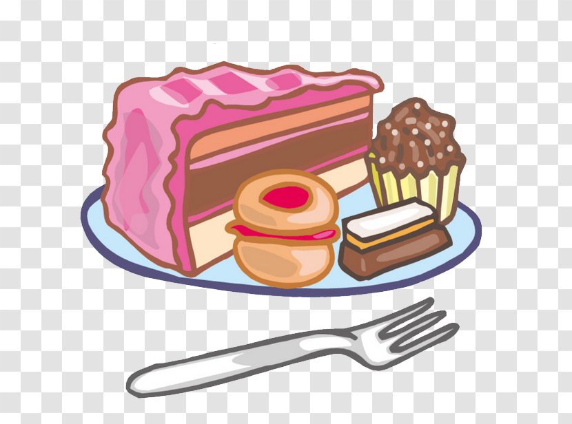 Tea Cake Clip Art Image Illustration - Dessert - Toast Transparent PNG