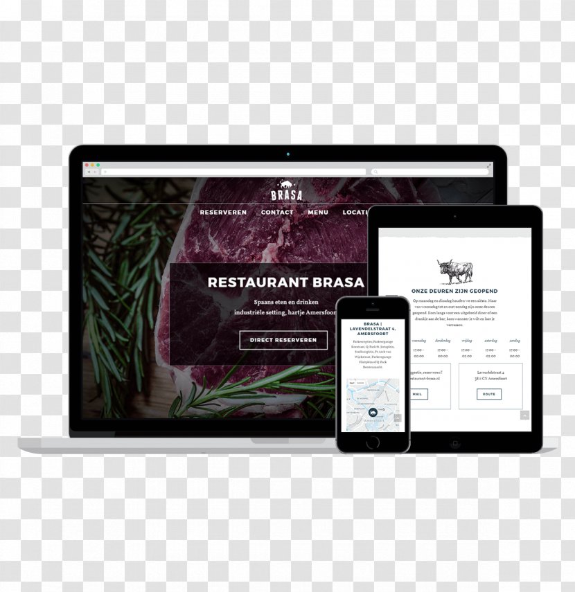 Responsive Web Design Development Marketing - Display Advertising - The Restaurant Door Transparent PNG