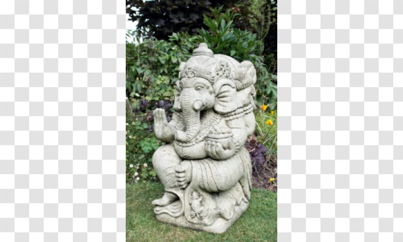 Stone Sculpture Garden Ornament Statue - Ganesha Transparent PNG