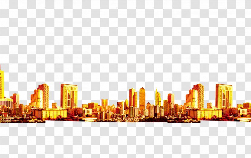 City Icon - Orange - Golden Transparent PNG