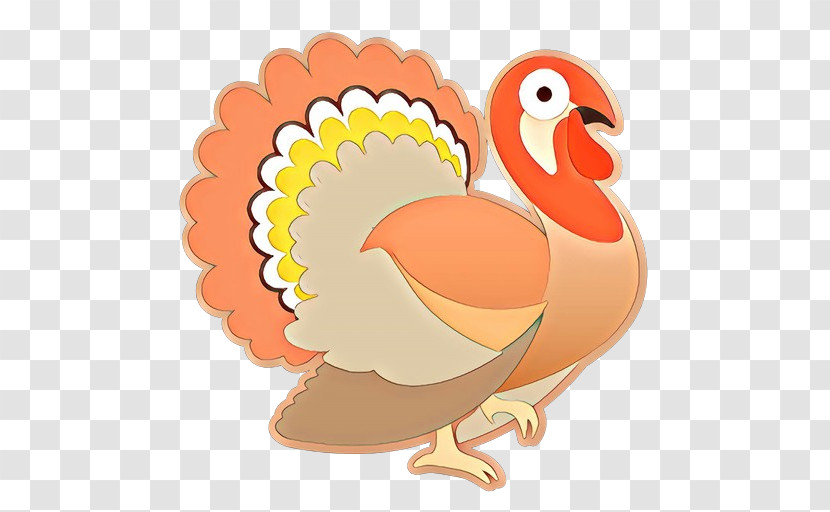 Cartoon Bird Chicken Beak Turkey Transparent PNG