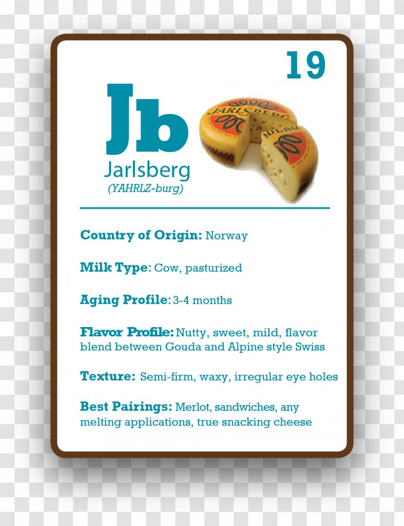 Jarlsberg Cheese Food Font Transparent PNG