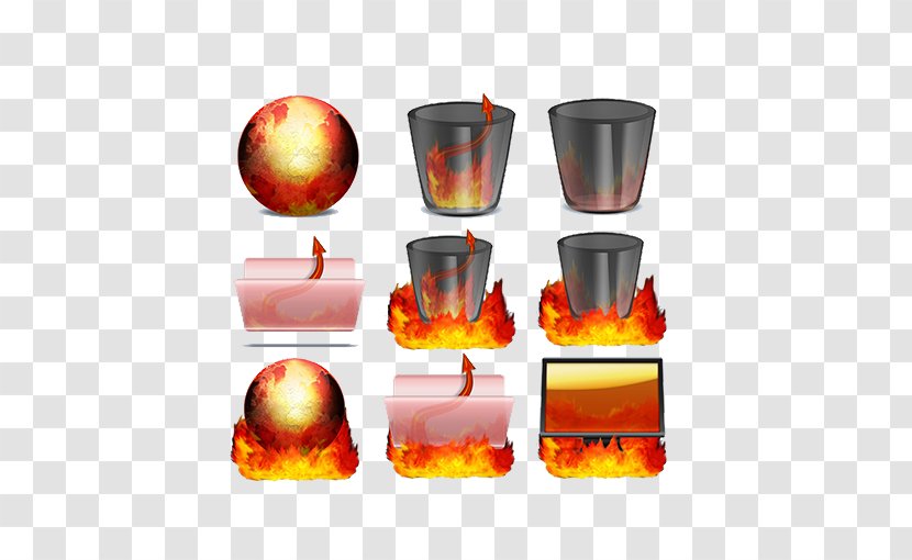 Waste Container Flame Download - Cup - Trash Transparent PNG