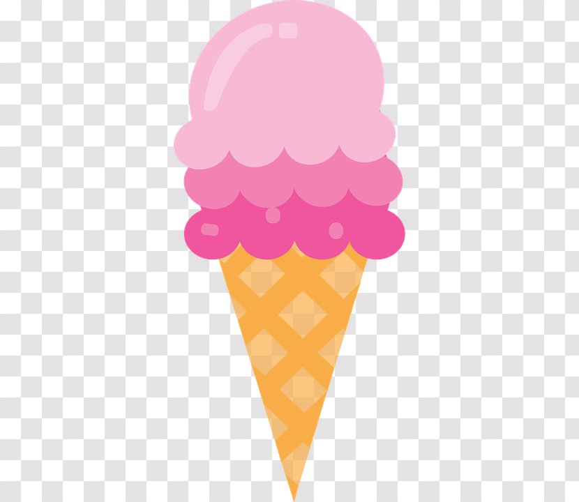 Ice Cream Cones Chocolate Clip Art - Pink Transparent PNG