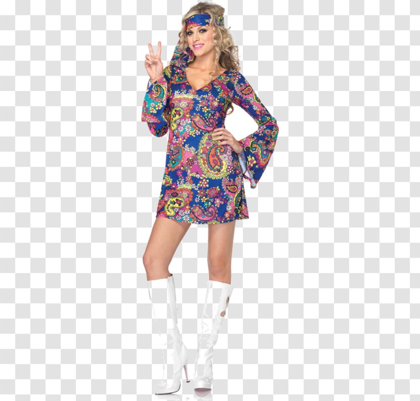 1960s Halloween Costume Hippie Clothing - Day Dress - Outfits Transparent PNG