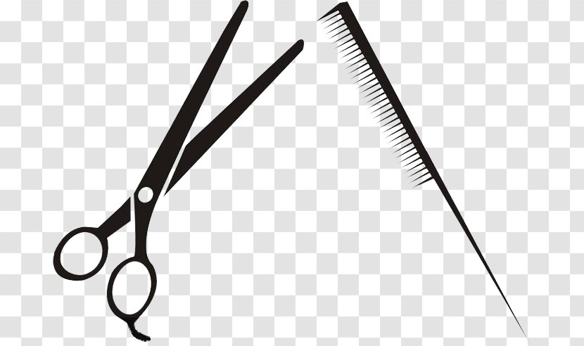 Comb Scissors Hair Care - Vector Transparent PNG