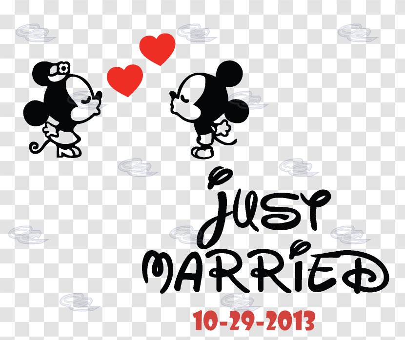 Mickey Mouse Minnie T-shirt Kiss The Walt Disney Company - Married Transparent PNG