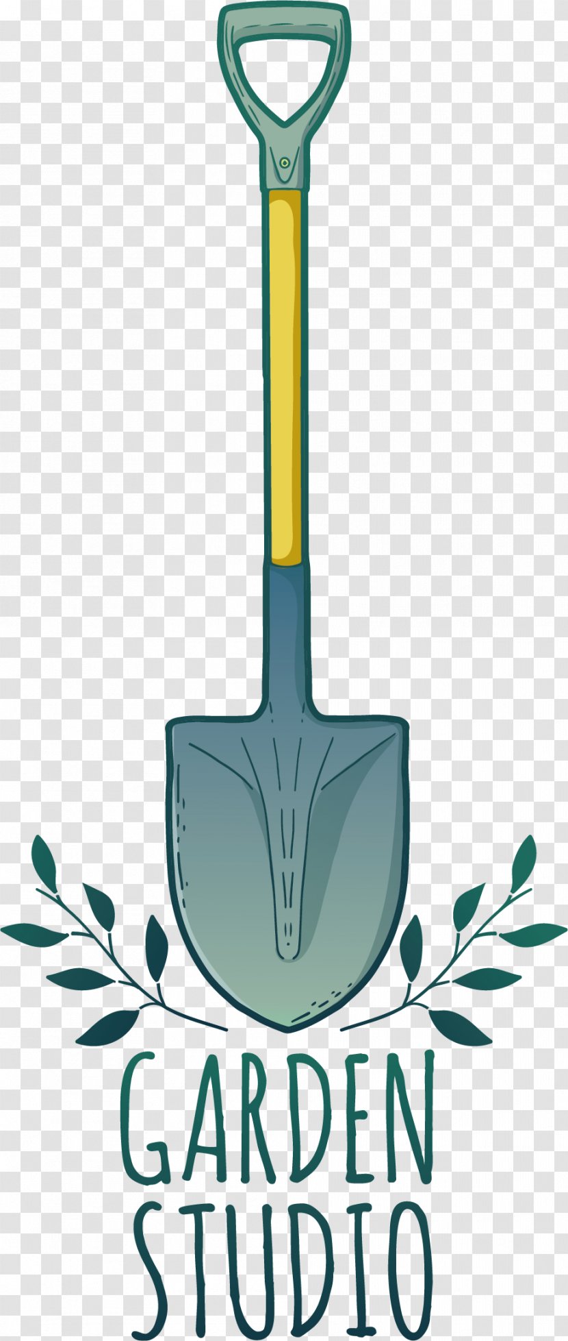 Logo Agriculture Shovel - Vector Transparent PNG