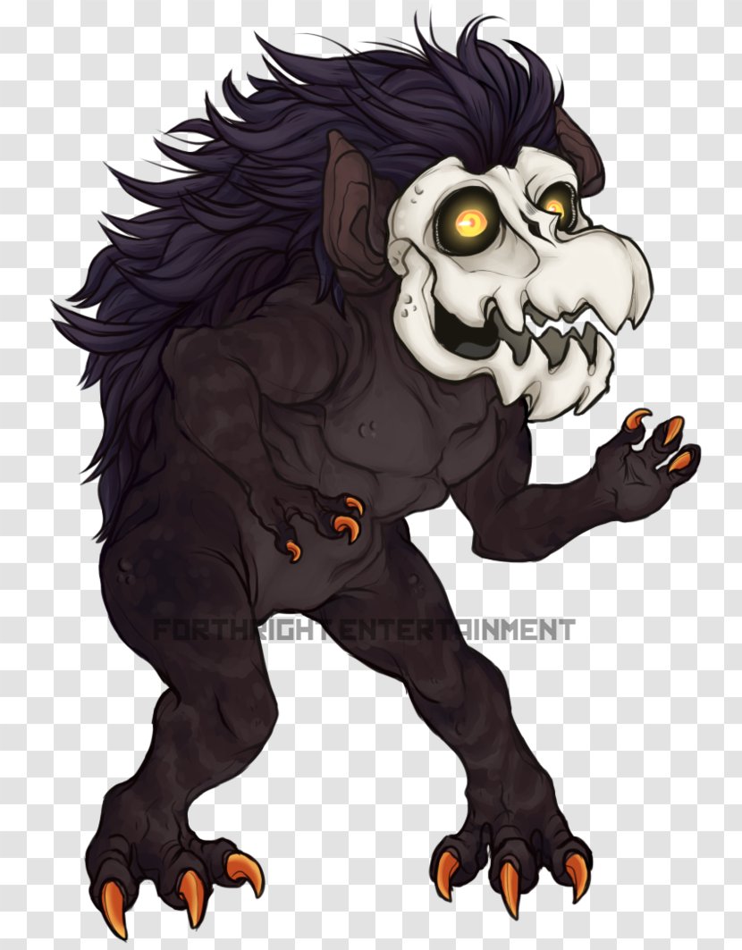 Werewolf Cat Cartoon Demon Transparent PNG