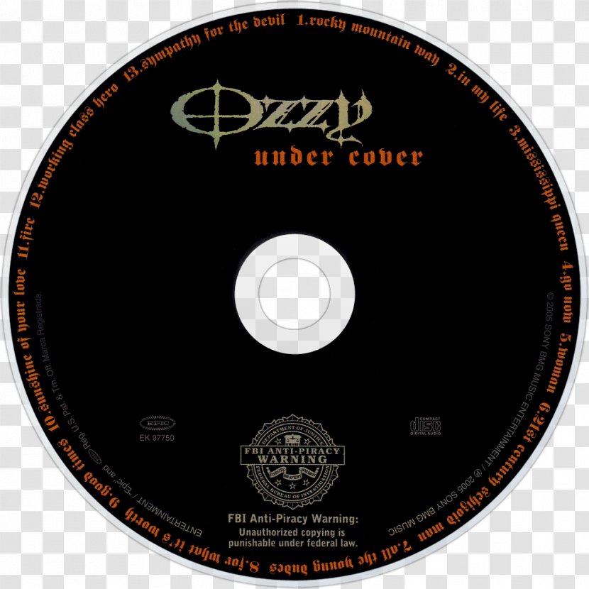 Compact Disc Under Cover Audio Holy Orders Dipartimento Di Scienze Politiche Dell'Università Degli Studi Genova - Ozzy Osbourne Transparent PNG
