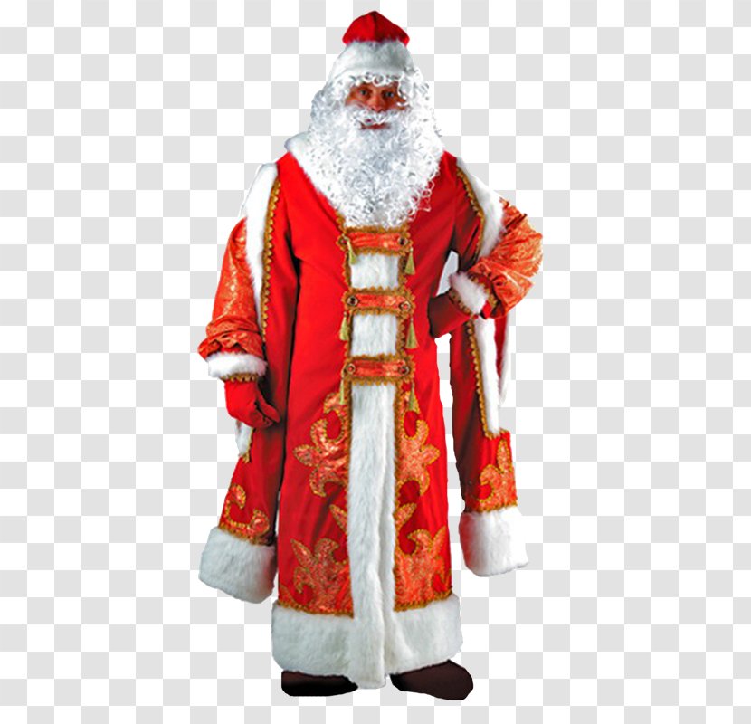 Ded Moroz Snegurochka Costume Ziuzia Grandfather - Christmas Ornament - Claus Transparent PNG