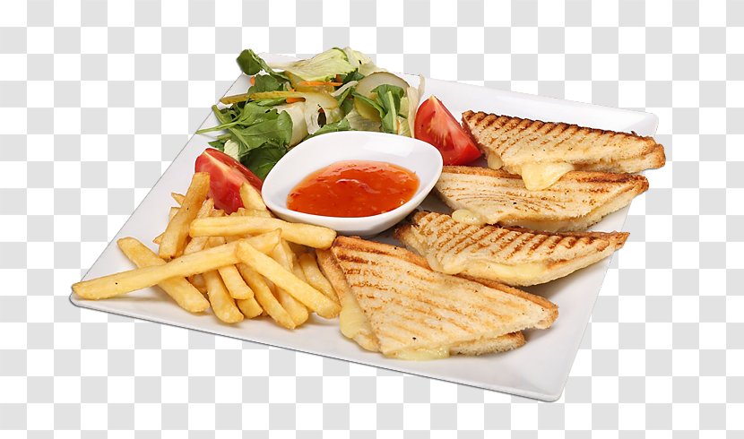 French Fries Toast Full Breakfast Street Food Potato Wedges - Chip Transparent PNG