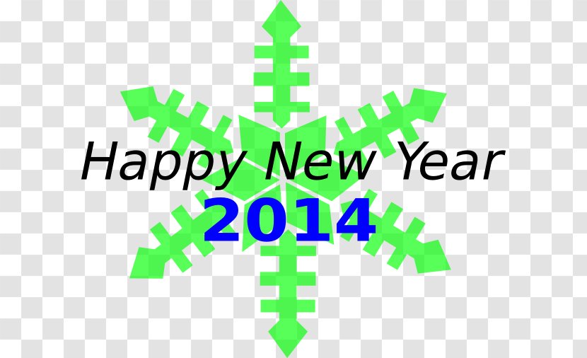Snowflake Clip Art - Color - Happy New Year Transparent PNG