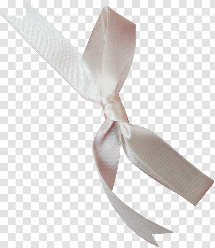 Ribbon Shoelace Knot White Butterfly - Beige Bow Transparent PNG