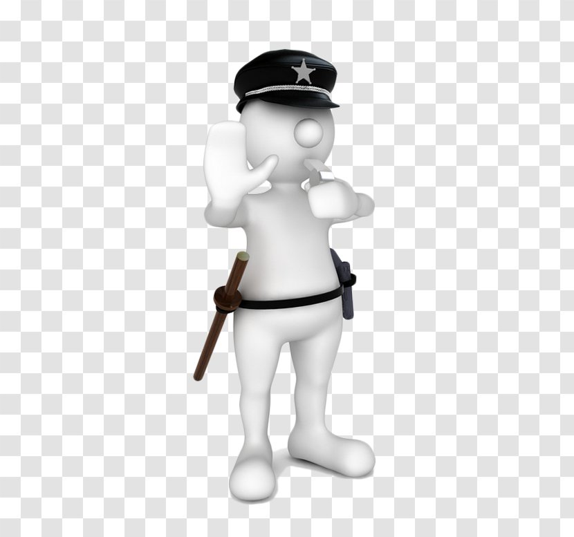 Police Officer 3D Computer Graphics - Standing - Free To Pull The Material Image Transparent PNG