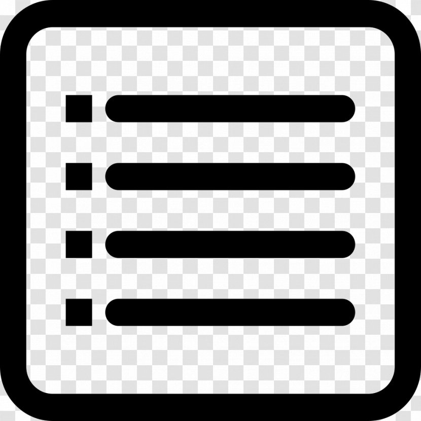 Rectangle Symbol Area - Computer Program - Hamburger Button Transparent PNG