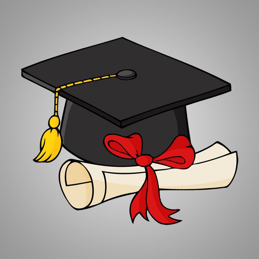 Graduation Ceremony Square Academic Cap Hat Clip Art - Dress Transparent PNG