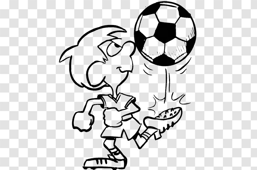 Coloring Book Football Player Drawing Real Madrid C.F. - Monochrome - Soccer Boy Transparent PNG