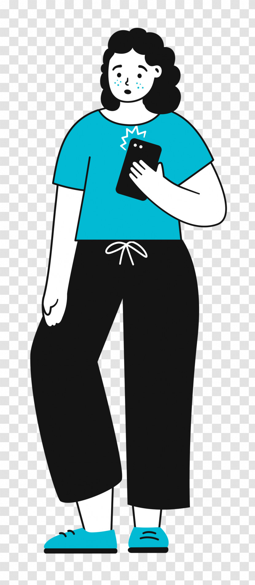 Standing Girl Woman Transparent PNG