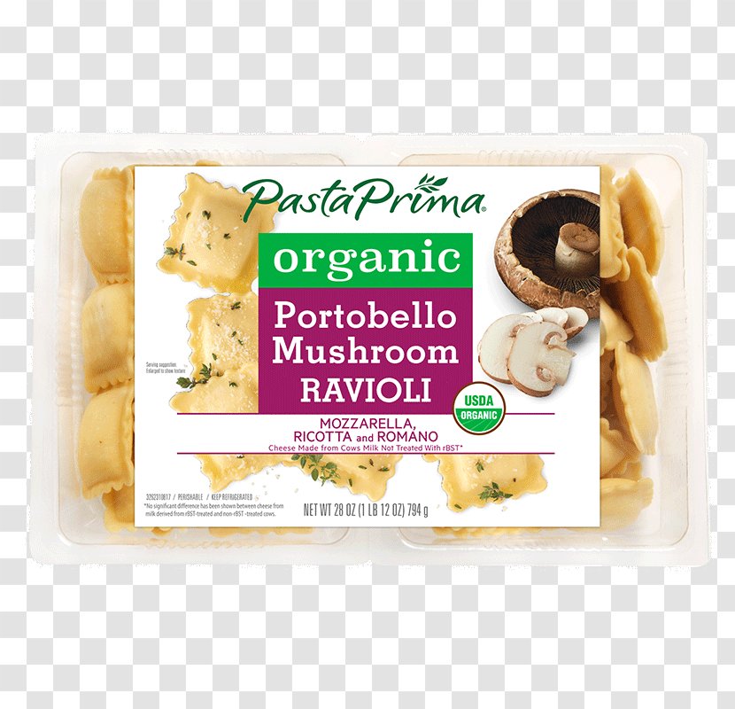 Ravioli Pasta Stuffing Organic Food Mozzarella - Skimmed Milk - Wild Mushrooms Transparent PNG