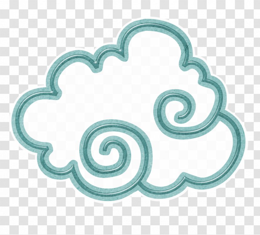 Cloud Icon - Turquoise - Cartoon Clouds Transparent PNG