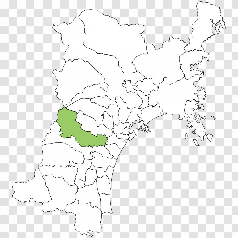 Line Art Miyagi Prefecture Map Terabyte Transparent PNG