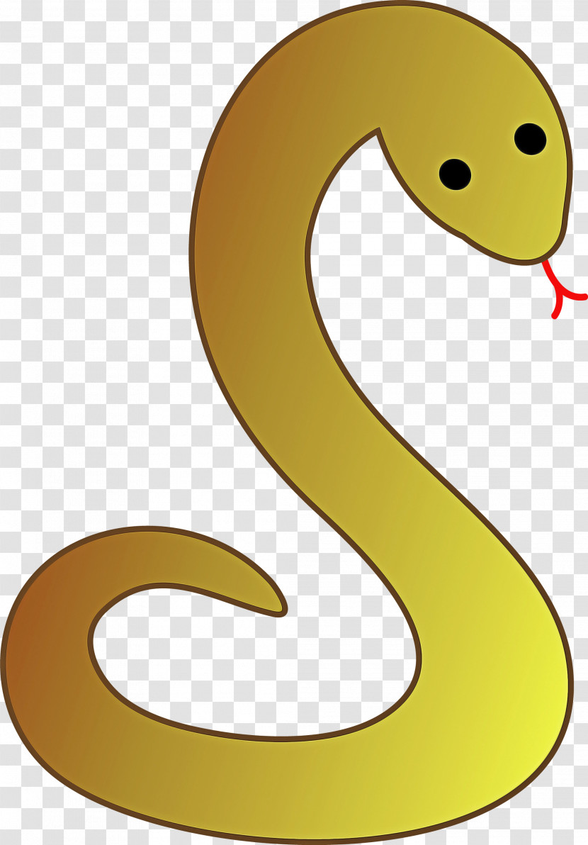 Yellow Number Cartoon Symbol Font Transparent PNG