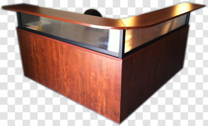 Table Desk Furniture Office Drawer - Solid Wood - Reception Transparent PNG