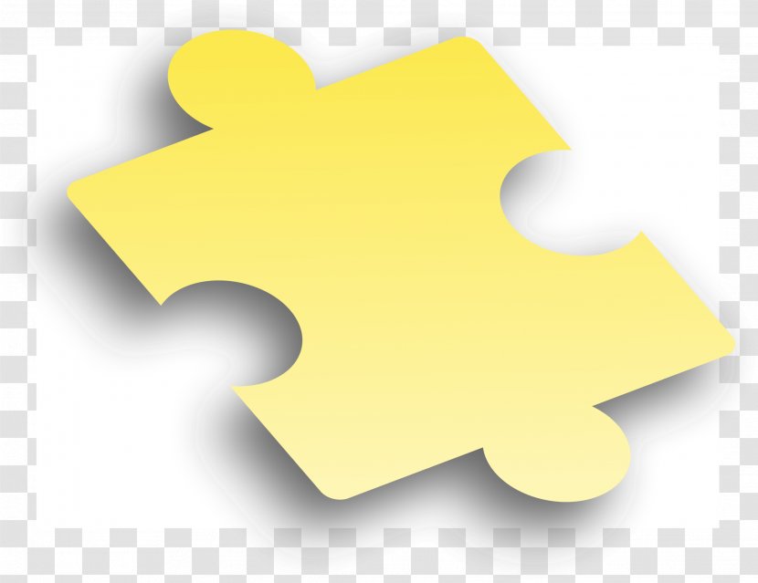Jigsaw Puzzles Clip Art - Yellow - Puzzle Transparent PNG