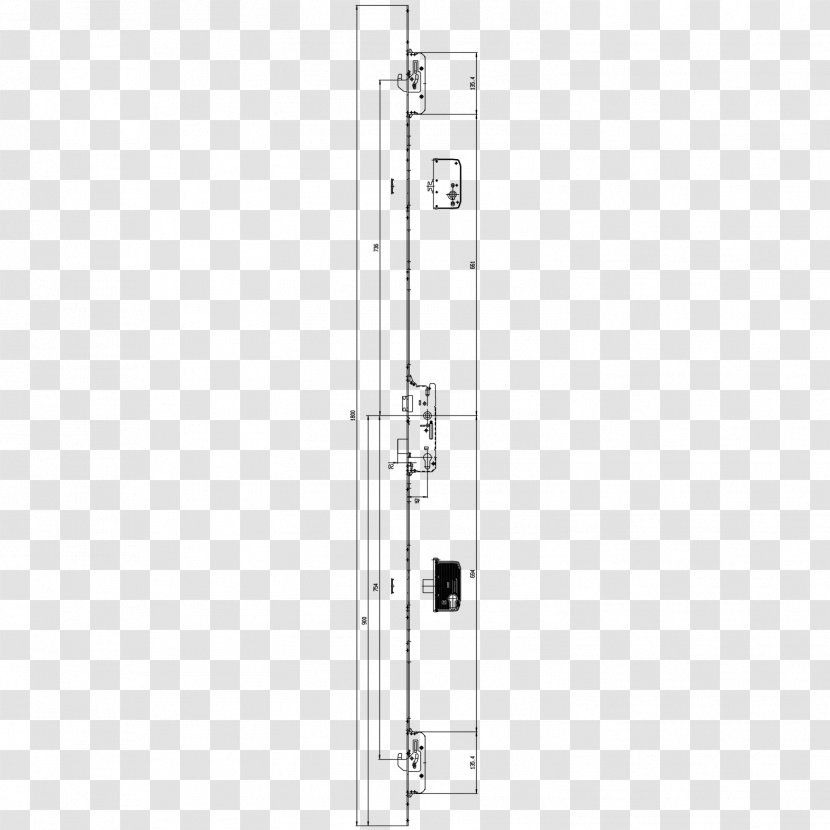 Door Handle Plumbing Fixtures Line Angle - Hardware Transparent PNG