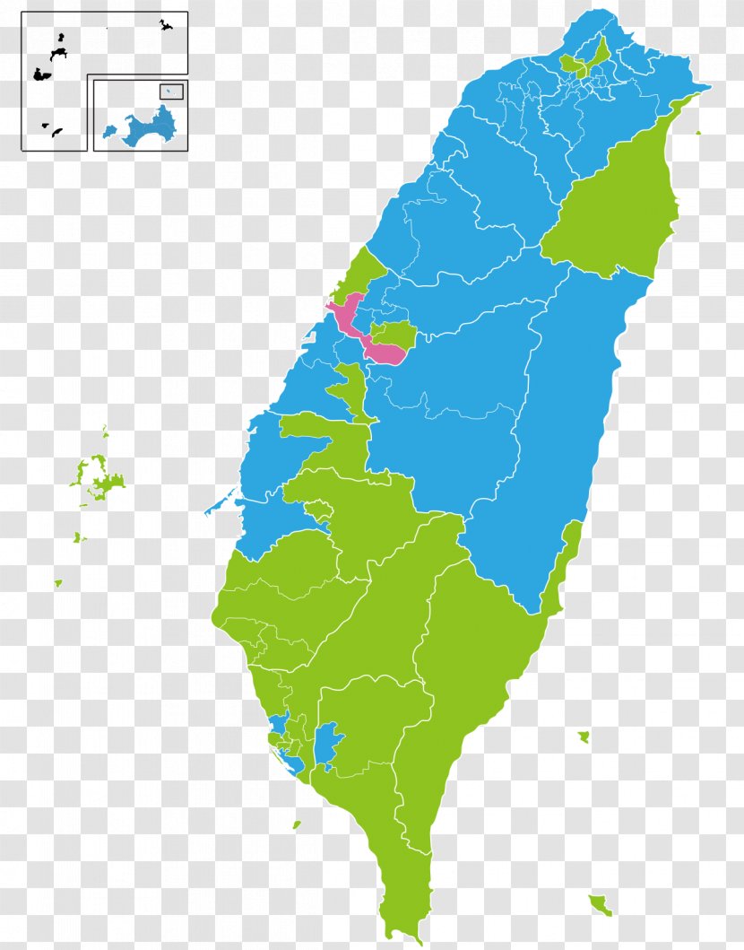Taiwanese Local Elections, 2018 2005 Taiwan Presidential Election, 2008 Legislative - Map - Elections Transparent PNG