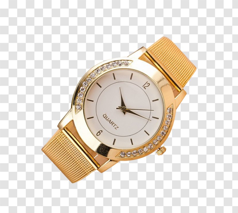 Quartz Clock Analog Watch Gold Clothing Accessories - Brand - Watches Transparent PNG