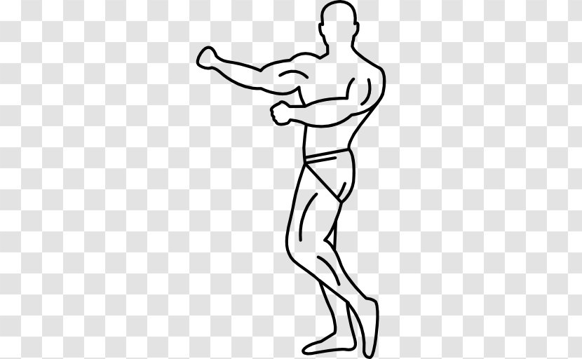 Human Body Muscle Arm - Silhouette - Muscular Man Transparent PNG