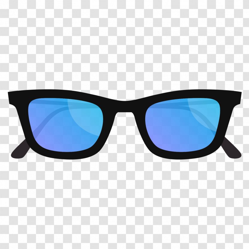 Ray-Ban Wayfarer Aviator Sunglasses Oakley, Inc. - Blue - Black And Transparent PNG