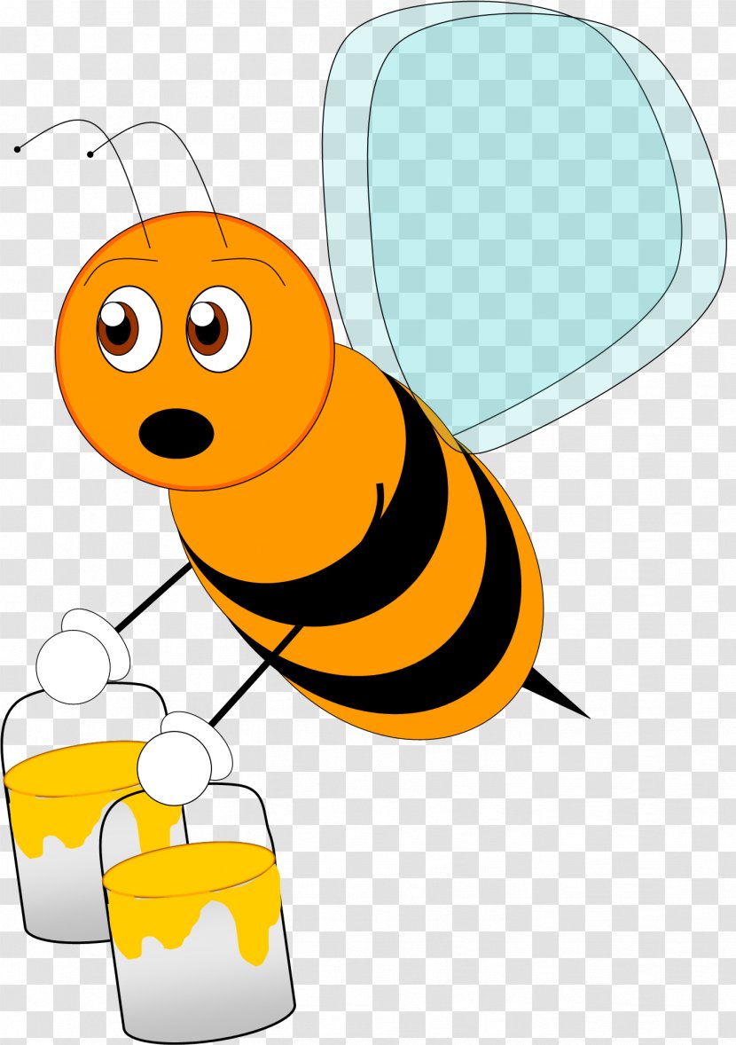 Bee Cartoon - Beehive Wasp Transparent PNG