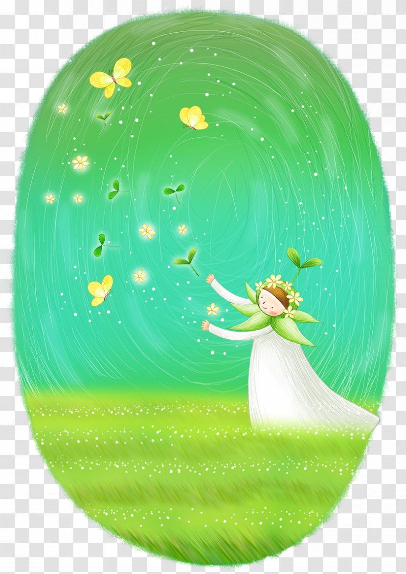 Download Illustration - Green - Let The Dream Fly Transparent PNG