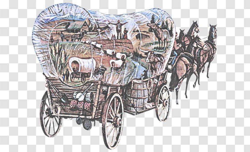 Horse And Buggy Wagon Vehicle Cart Mode Of Transport - Chariot Harness Transparent PNG