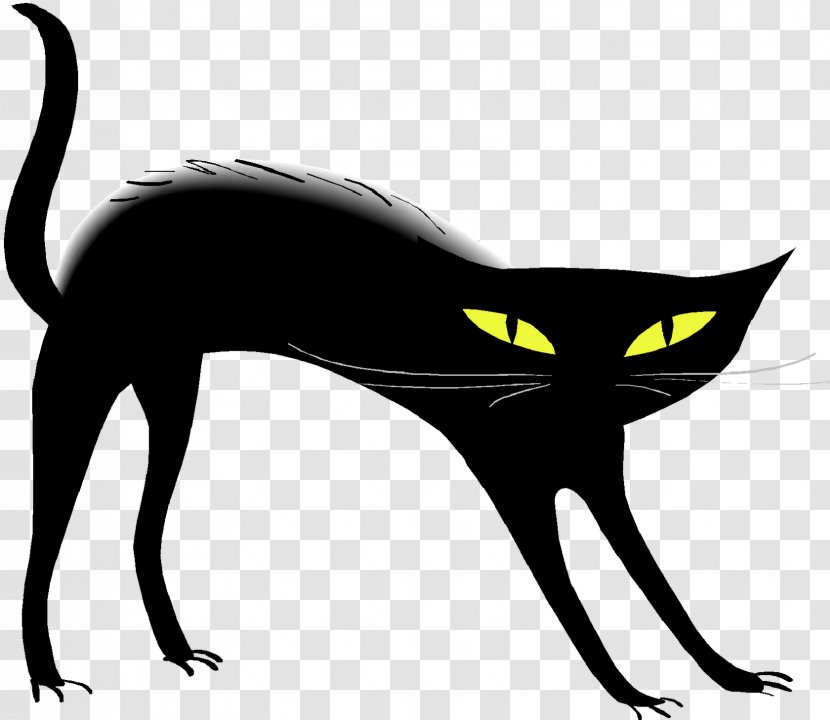 Black Cat Friday The 13th Kitten Clip Art - Cats Transparent PNG