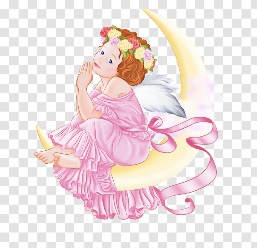 Cartoon Pink Fictional Character Clip Art Angel Transparent PNG