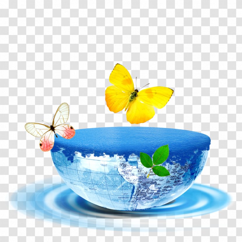 Poster - Silhouette - Water Balloon Butterfly Transparent PNG