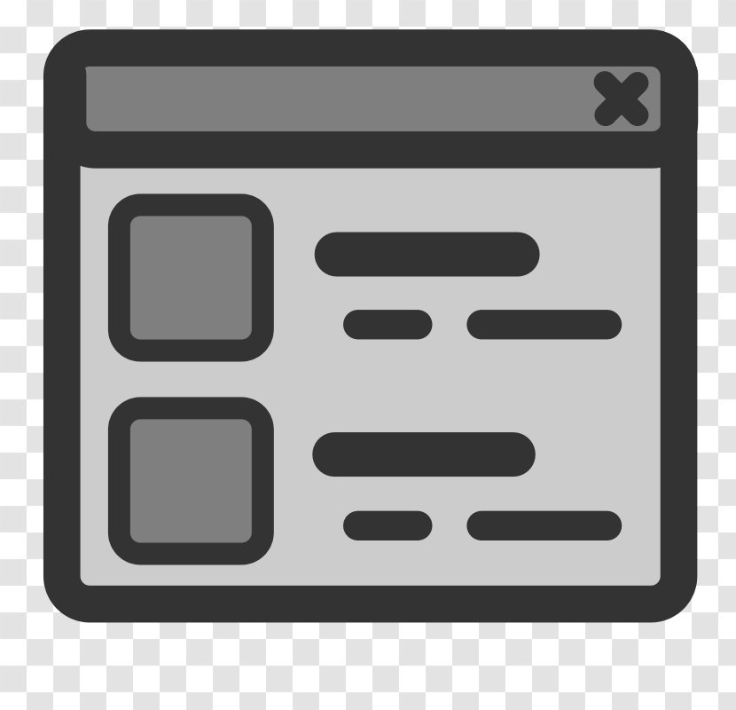 Web Browser Clip Art - Computer Software - Detailed Vector Transparent PNG